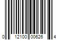 Barcode Image for UPC code 012100006264