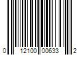 Barcode Image for UPC code 012100006332