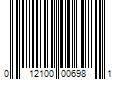 Barcode Image for UPC code 012100006981