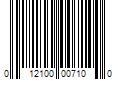 Barcode Image for UPC code 012100007100