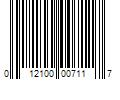 Barcode Image for UPC code 012100007117