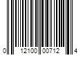 Barcode Image for UPC code 012100007124. Product Name: 