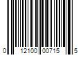 Barcode Image for UPC code 012100007155