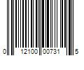 Barcode Image for UPC code 012100007315