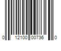 Barcode Image for UPC code 012100007360