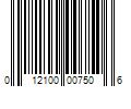 Barcode Image for UPC code 012100007506