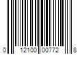 Barcode Image for UPC code 012100007728