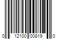 Barcode Image for UPC code 012100008190