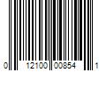 Barcode Image for UPC code 012100008541