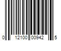 Barcode Image for UPC code 012100009425