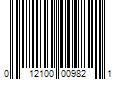 Barcode Image for UPC code 012100009821