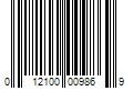 Barcode Image for UPC code 012100009869