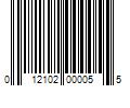 Barcode Image for UPC code 012102000055