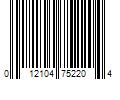 Barcode Image for UPC code 012104752204