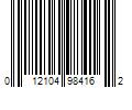 Barcode Image for UPC code 012104984162