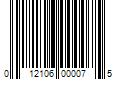 Barcode Image for UPC code 012106000075