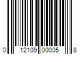 Barcode Image for UPC code 012109000058