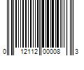 Barcode Image for UPC code 012112000083