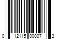 Barcode Image for UPC code 012115000073