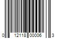 Barcode Image for UPC code 012118000063