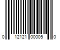 Barcode Image for UPC code 012121000050