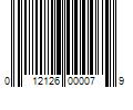 Barcode Image for UPC code 012126000079