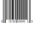 Barcode Image for UPC code 012130000003