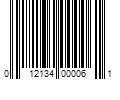 Barcode Image for UPC code 012134000061