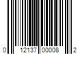 Barcode Image for UPC code 012137000082