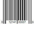 Barcode Image for UPC code 012141000078