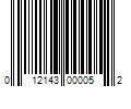 Barcode Image for UPC code 012143000052