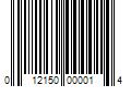 Barcode Image for UPC code 012150000014