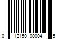 Barcode Image for UPC code 012150000045