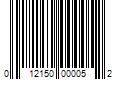 Barcode Image for UPC code 012150000052