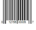 Barcode Image for UPC code 012155000057