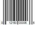 Barcode Image for UPC code 012160000066