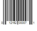 Barcode Image for UPC code 012162000071