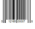 Barcode Image for UPC code 012165000078