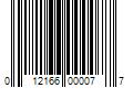 Barcode Image for UPC code 012166000077