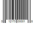 Barcode Image for UPC code 012170000018