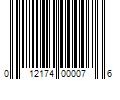 Barcode Image for UPC code 012174000076