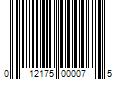 Barcode Image for UPC code 012175000075