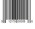 Barcode Image for UPC code 012178000058