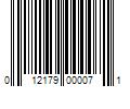 Barcode Image for UPC code 012179000071