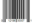 Barcode Image for UPC code 012186000071