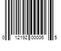 Barcode Image for UPC code 012192000065