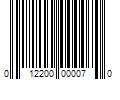 Barcode Image for UPC code 012200000070