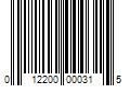 Barcode Image for UPC code 012200000315