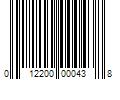 Barcode Image for UPC code 012200000438