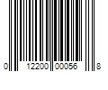 Barcode Image for UPC code 012200000568